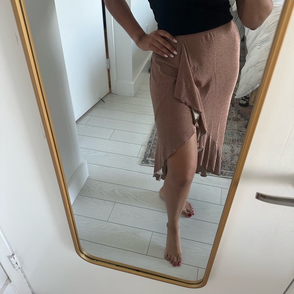 Rihoas Brown Glitter Skirt - Picture 5 of 6